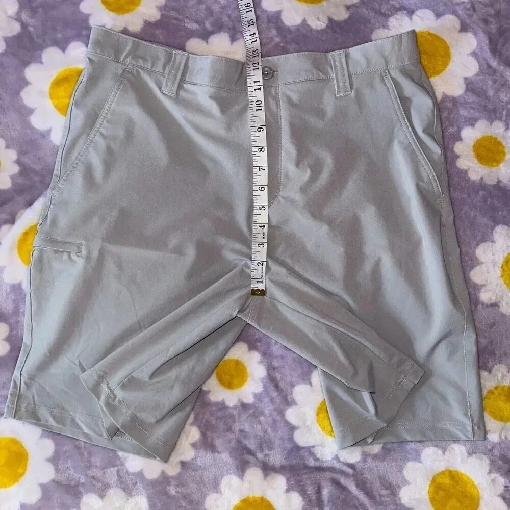 Columbia PFG Casual Outdoor Shorts 10" Flat Front Men's Sz 36 Gray - Picture 5 of 7